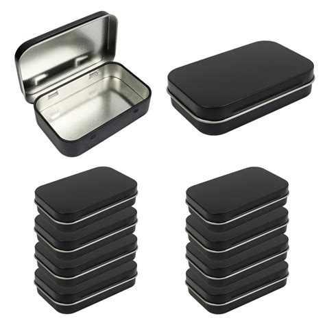 small black metal box|black rectangle metal box.